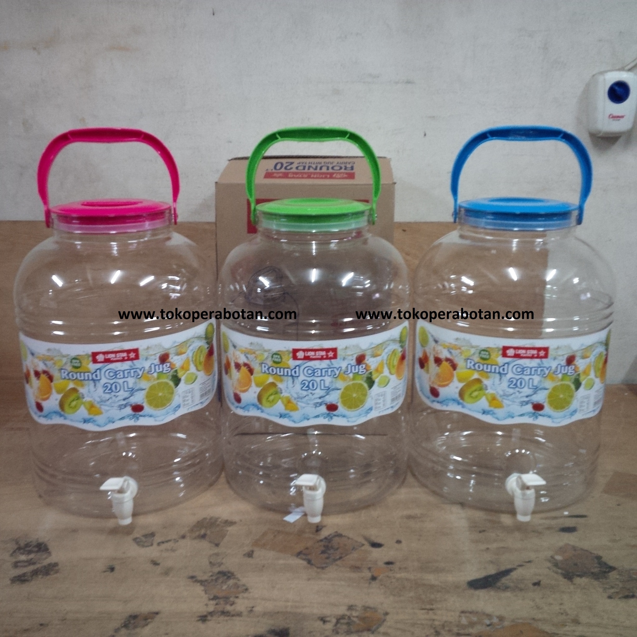 Jual Water Dispenser Bundar Lionstar Round Carry Jug D 48 20liter