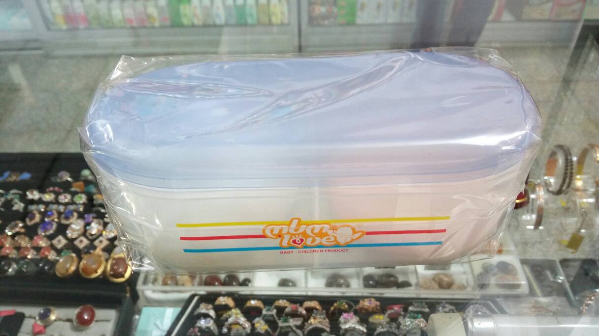 tempat bedak double  isi dua my love anti pecah