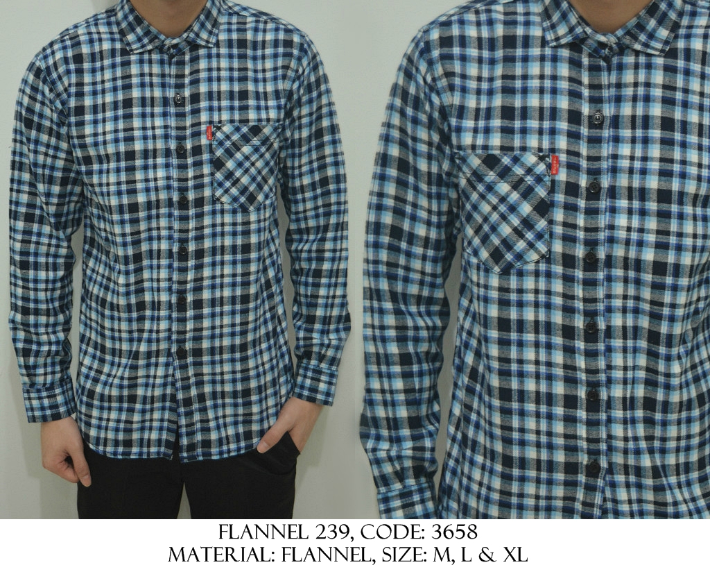 Jual KEMEJA PANJANG KERJA KANTOR COWOK PRIA FLANNEL FLANEL PANEL KOTAK BIRU - Apparel Shirt | Tokopedia