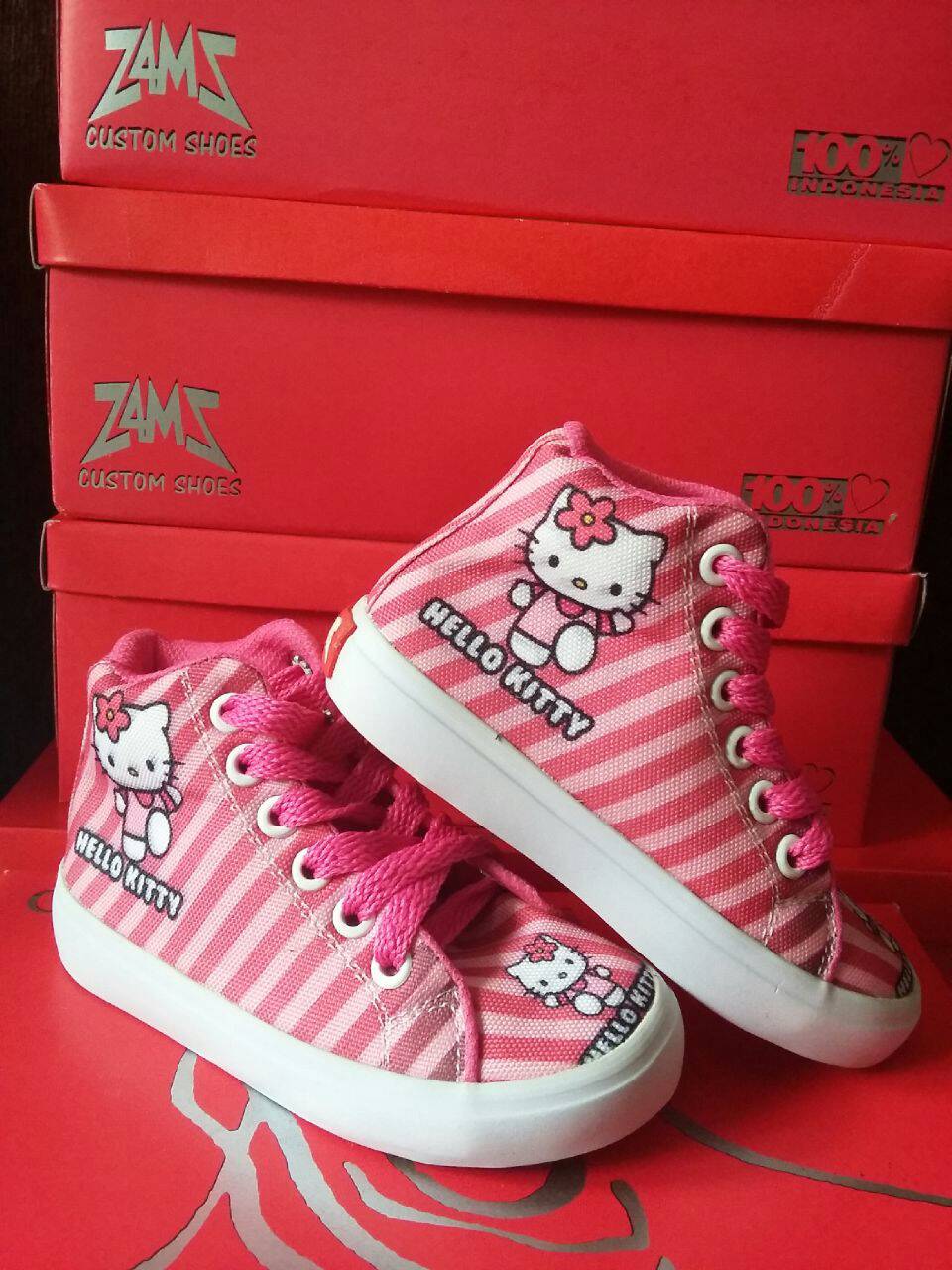 Jual Sepatu Karakter Hello Kitty Size 40 45 Tali Tinggi Po Anggaran Terbaik Kets Wanita Yutaka