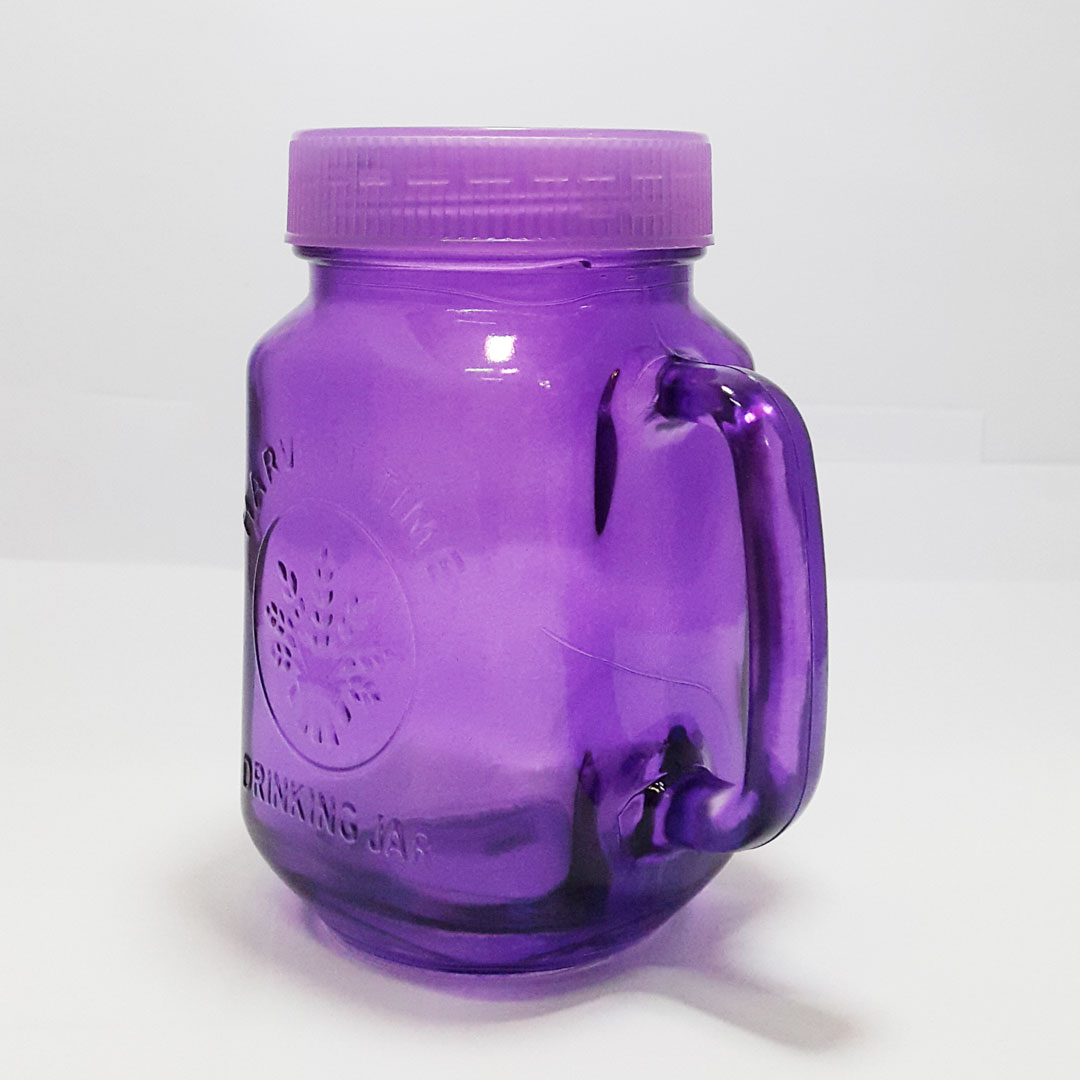 Jual Drinking Jar Harvest Time Warna Ungu TAMBAcoid Tokopedia