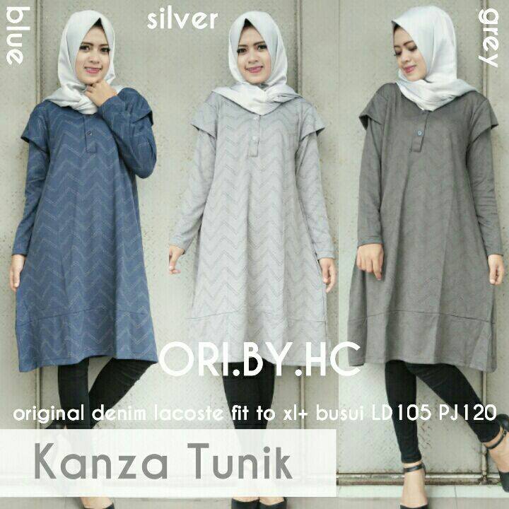 jual pusat grosir baju atasan kanza tunik denim lacoste jual pusat grosir baju atasan kanza tunik denim lacoste