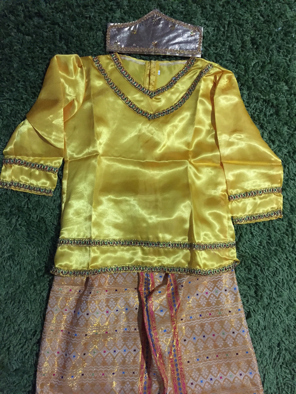 Jual Baju Adat Palembang Anak Peremepuan Size S Kuning