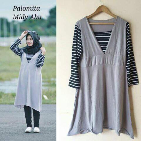 jual palomita abu tunik baju wanita baju cewek jual palomita abu tunik baju wanita baju cewek