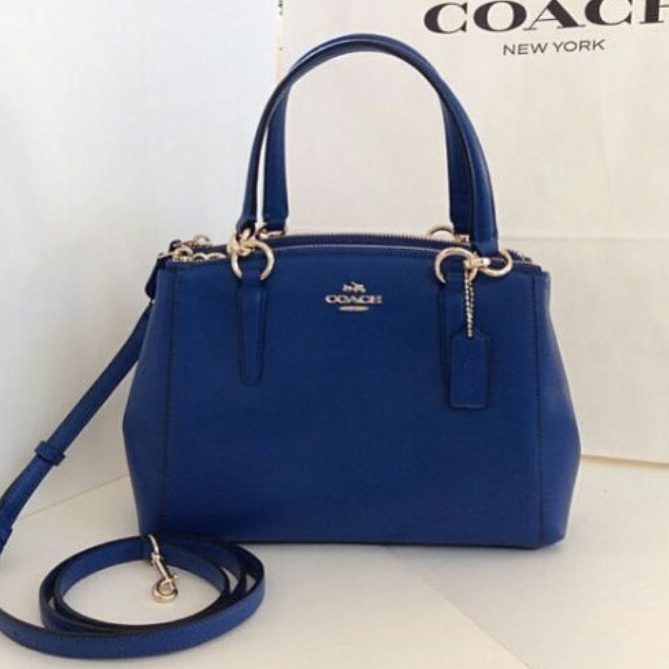 jual jual tas coach mini christie blue tb original asli jual jual tas coach mini christie blue tb original asli