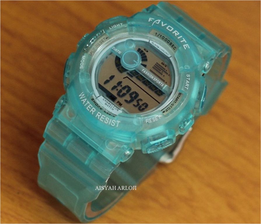 jual jam tangan favorite tosca transparan bening water jual jam tangan favorite tosca transparan bening water