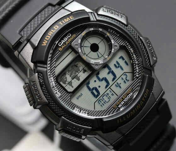 Jam Casio AE-1000W-1A (100{0cba6ab08df277df19ce8f4d7ebabb3be1366aa5cf62767fb3bb389c6668479e} ORIGINAL) Garansi 1Th Water Resist 100M