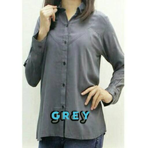 jual kemeja nancy grey kemeja cewek abu abu polos bratajaya shop di omjoni jual kemeja nancy grey kemeja cewek abu abu polos bratajaya shop di omjoni