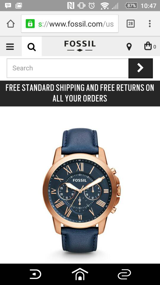 jual jam tangan fossil fs 4835 grant chronograph jual jam tangan fossil fs 4835 grant chronograph