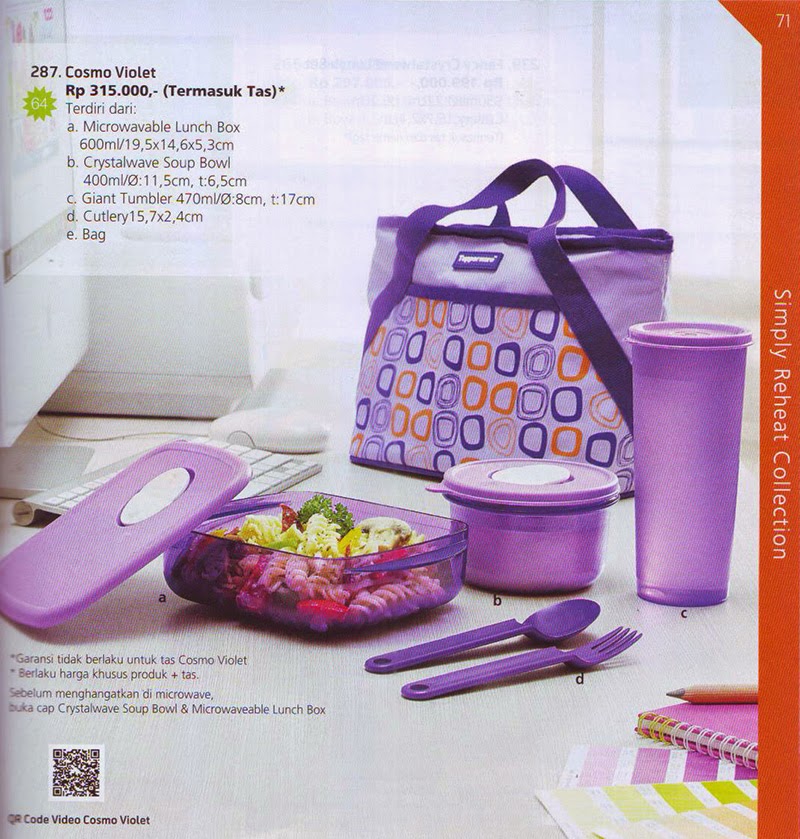 jual cosmo violet tupperware larisris jual cosmo violet tupperware larisris