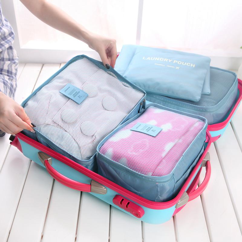 jual travel bag 6in1 set storage baju kotor organizer koper luggage chinatown jual travel bag 6in1 set storage baju kotor organizer koper luggage chinatown