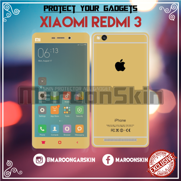 jual garskin xiaomi redmi 3 gold maroonskin jual garskin xiaomi redmi 3 gold maroonskin