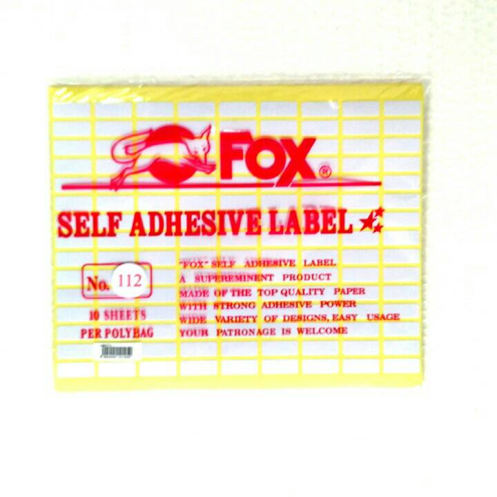 jual fox label stiker 112 undangan nama self jual fox label stiker 112 undangan nama self