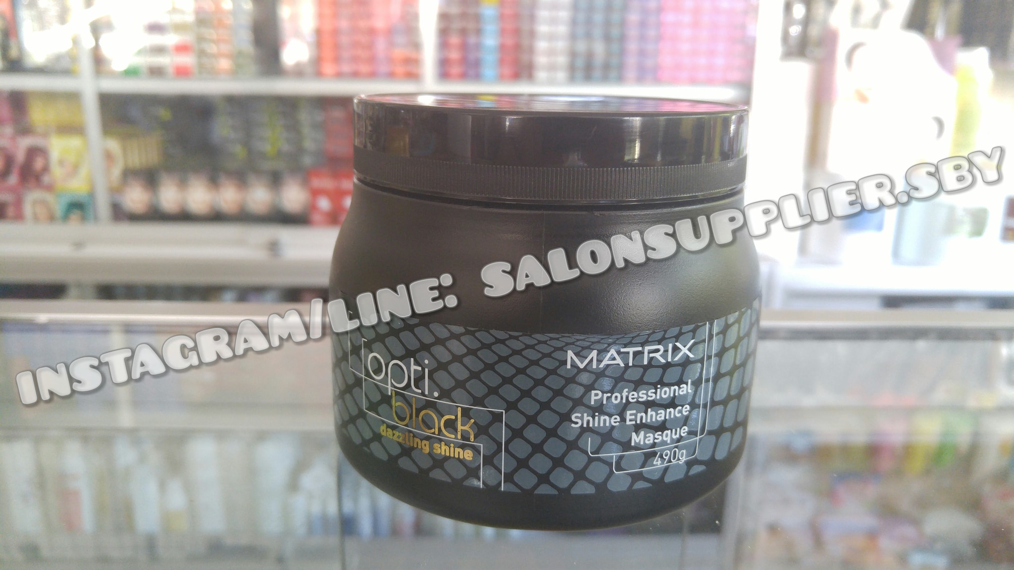 Jual Matrix Opti Black Shine Masque 490gr - Masker rambut - UD.MEGAH ABADI | Tokopedia