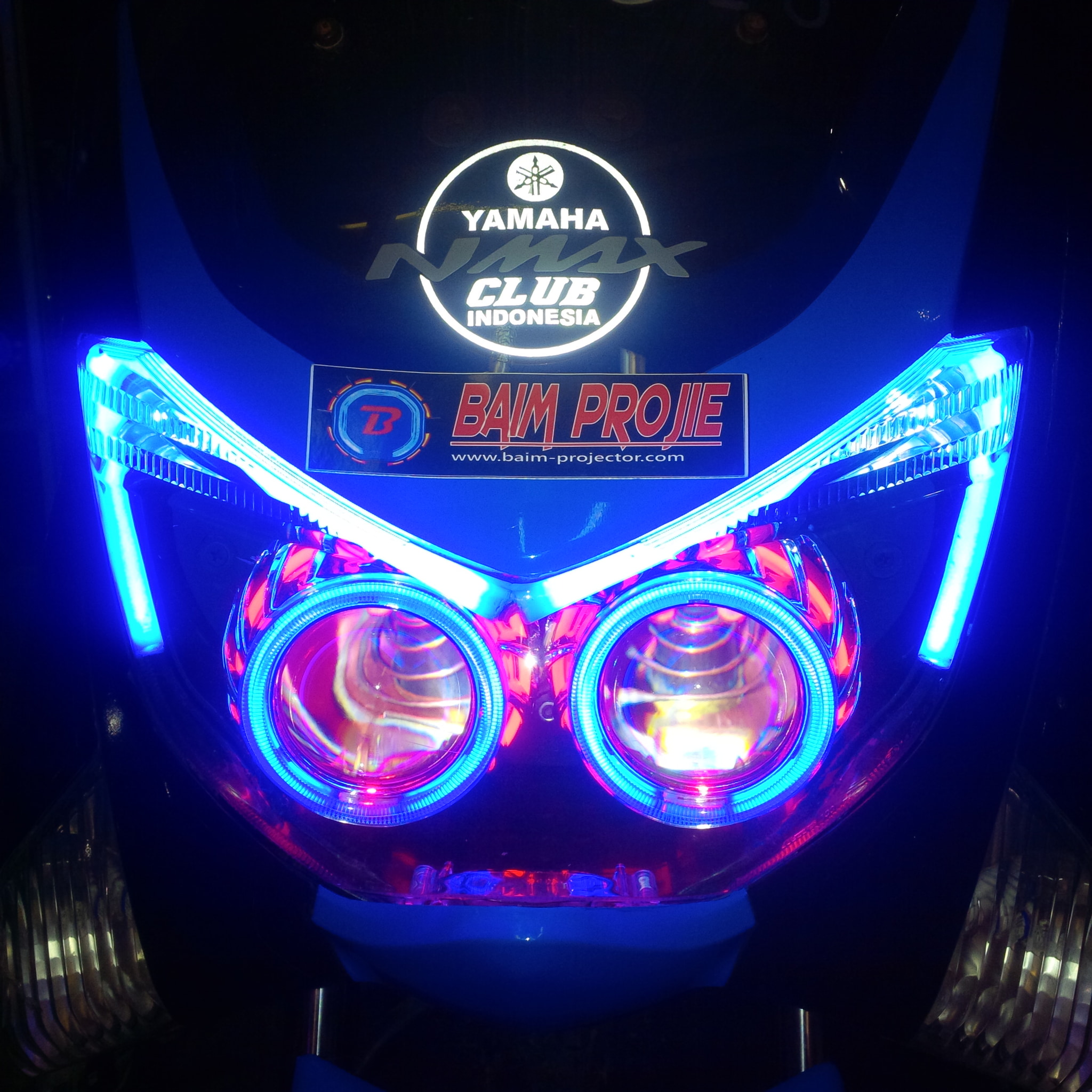 Jual PROJIE N MAX DOUBLE AE DE HEADLAMP ORI Dengan DRL FLEKSIBLE