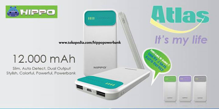 jual hippo power bank 12000mah atlas simple pack hippo power bank jual hippo power bank 12000mah atlas simple pack hippo power bank