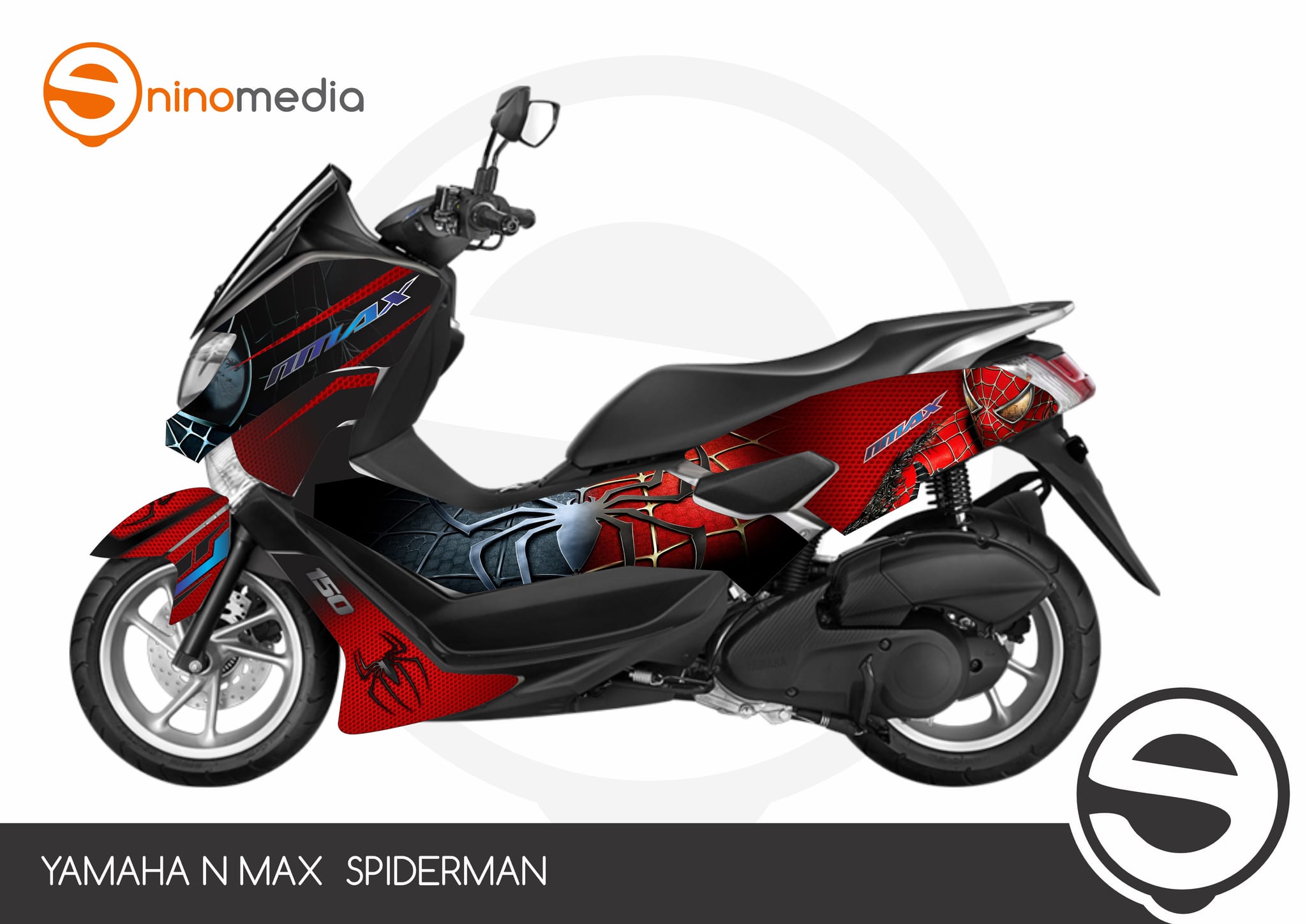 Jual Yamaha N Max Spiderman Decal Full Nino Media Tokopedia