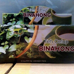 teh celup daun binahong plus teh hijau 1