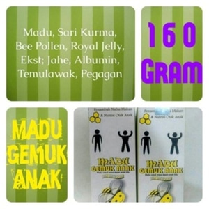 madu gemuk penggemuk badan anak 160 gram penamb