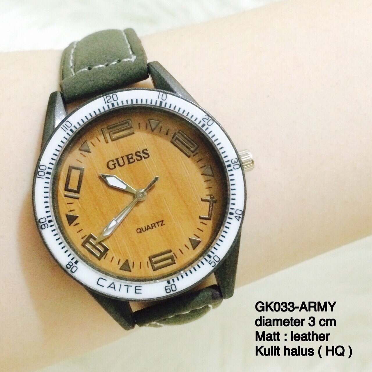 jual jam tangan guess kulit wanita motif kayu jual jam tangan guess kulit wanita motif kayu