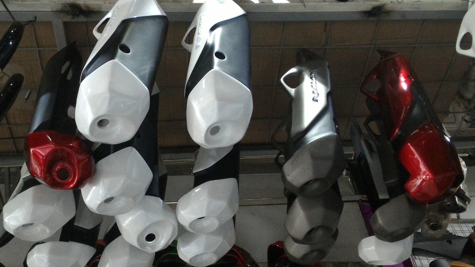 Jual BEST Cover Knalpot Yamaha Nmax Plastik ABS Model Knalpot