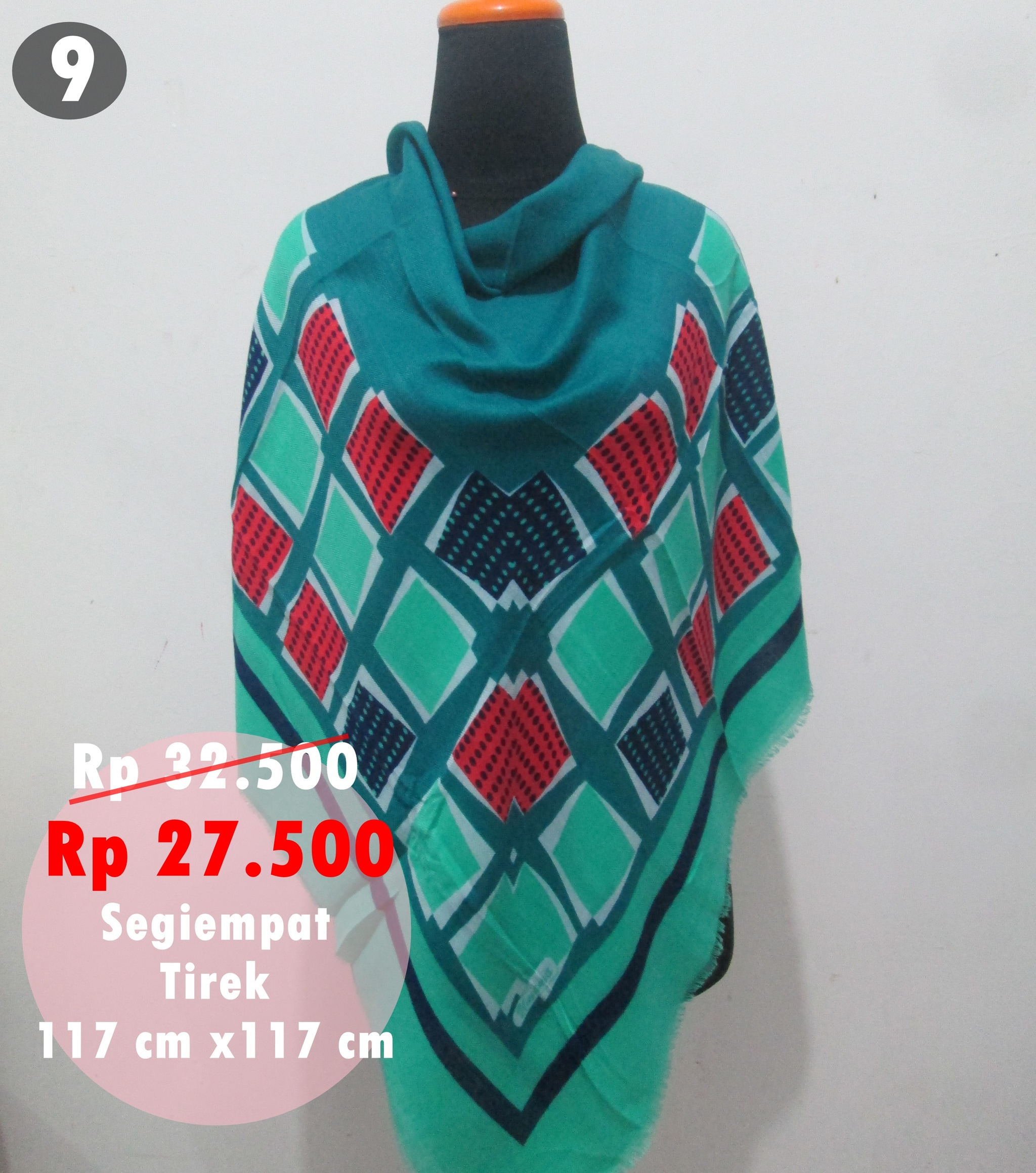 Jual Kerudung Segi Empat Tirek Umama | Jilbab | Hijab Tyrek | Rawis ...