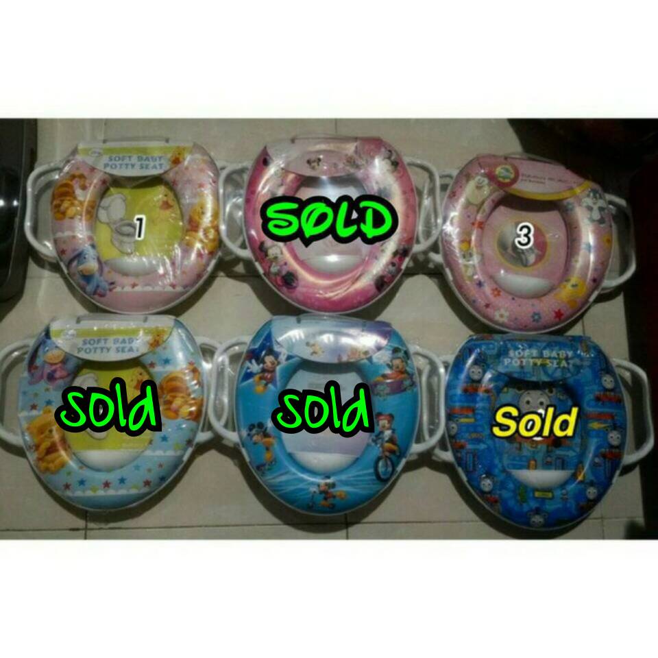jual soft potty seat ring closet karakter with handle jual soft potty seat ring closet karakter with handle