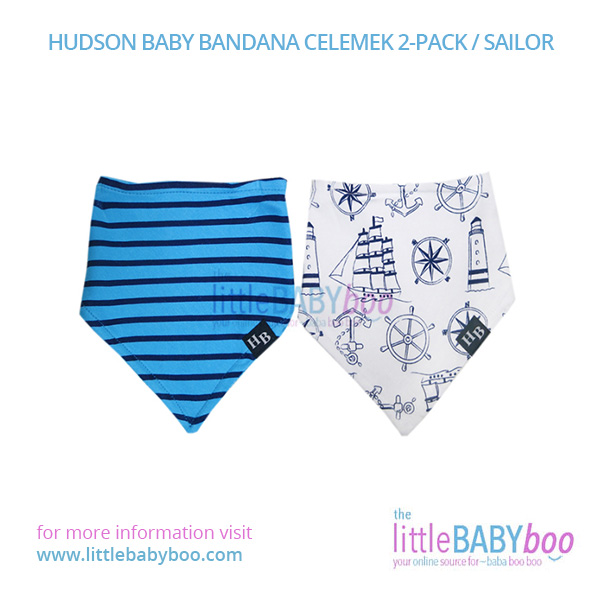 jual hudson baby bandana celemek 2 pack sailor jual hudson baby bandana celemek 2 pack sailor
