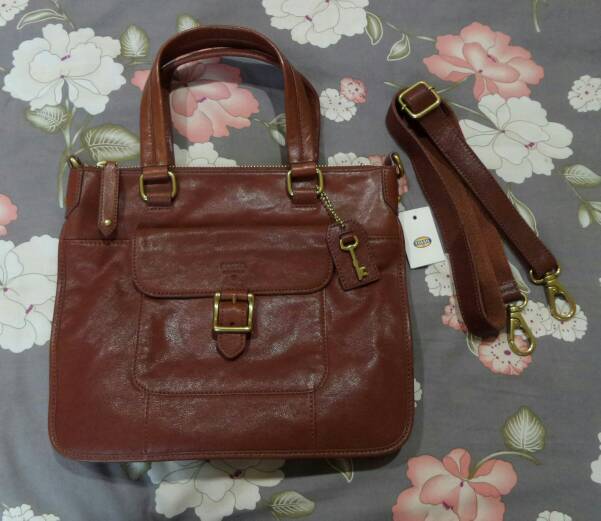 jual tas fossil becca satchel brown kanezka shop jual tas fossil becca satchel brown kanezka shop
