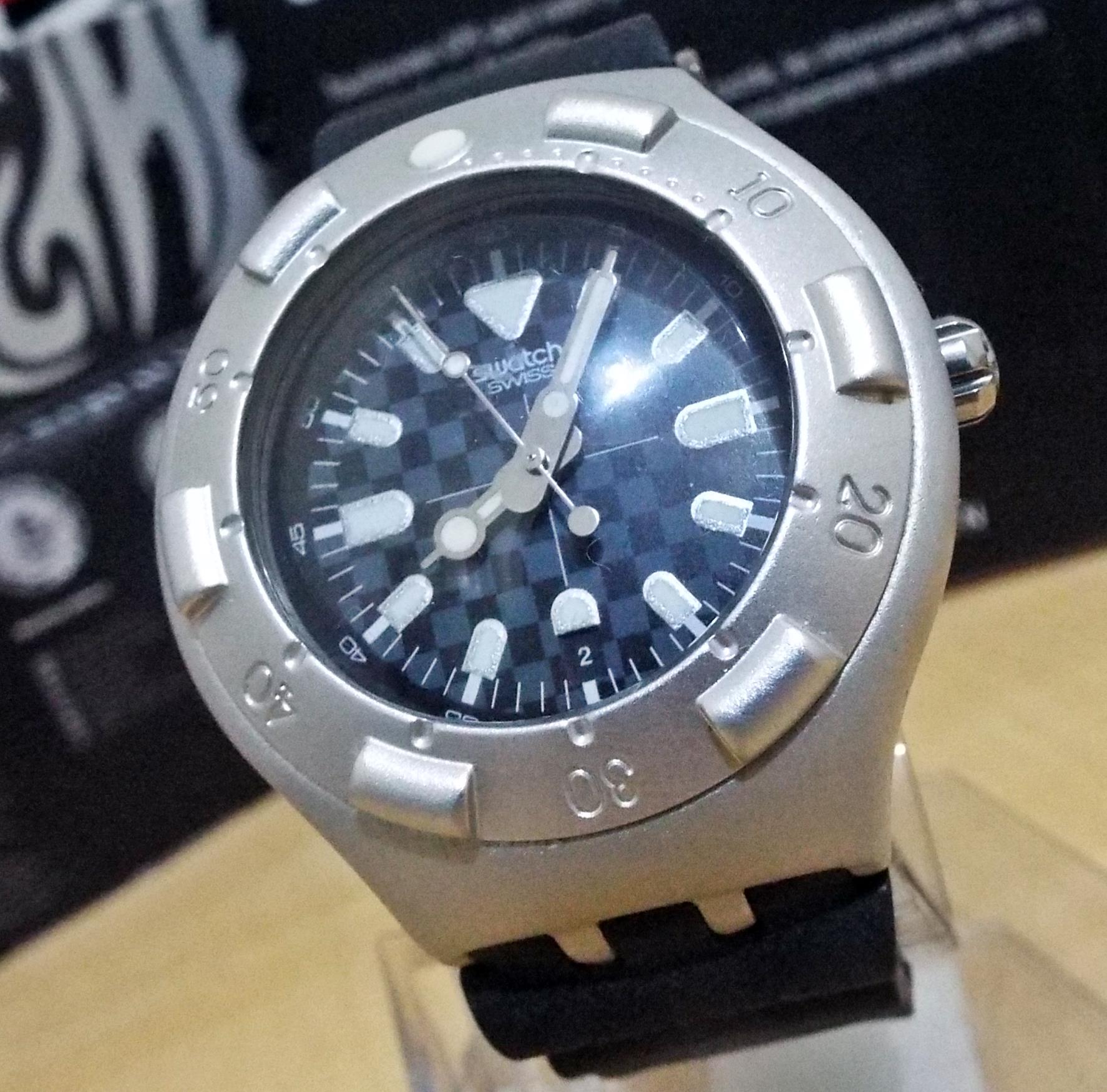 jual swatch vortex obscure irony scuba 200 alumunium dive jual swatch vortex obscure irony scuba 200 alumunium dive