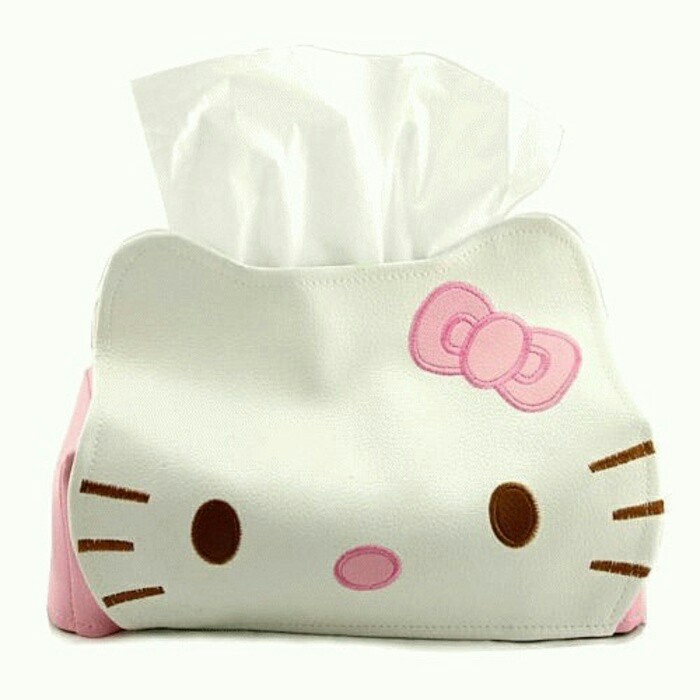 Wadah Tempat Tissu Karakter Hello Kitty Lucu Menarik dan Unik