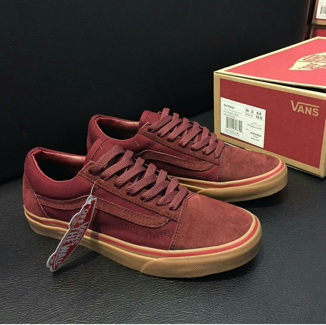jual sepatu sneakers vans oldskool maroon gum thumbstore jual sepatu sneakers vans oldskool maroon gum thumbstore