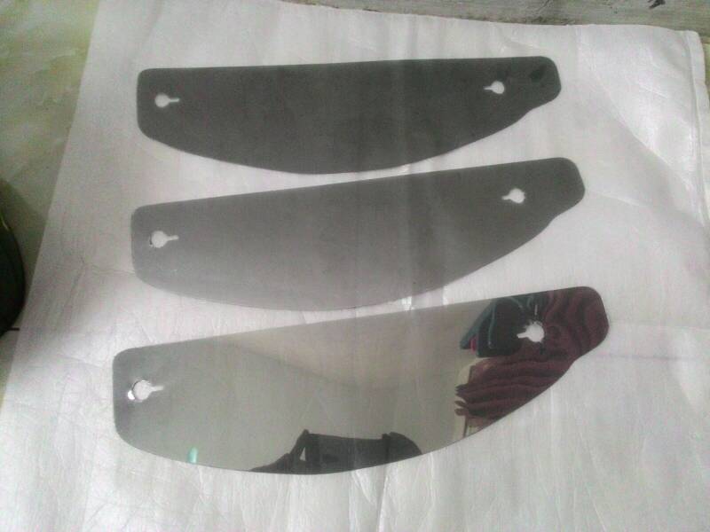 jual tear off tearoff custom iridium silver helm kbc v series tear off