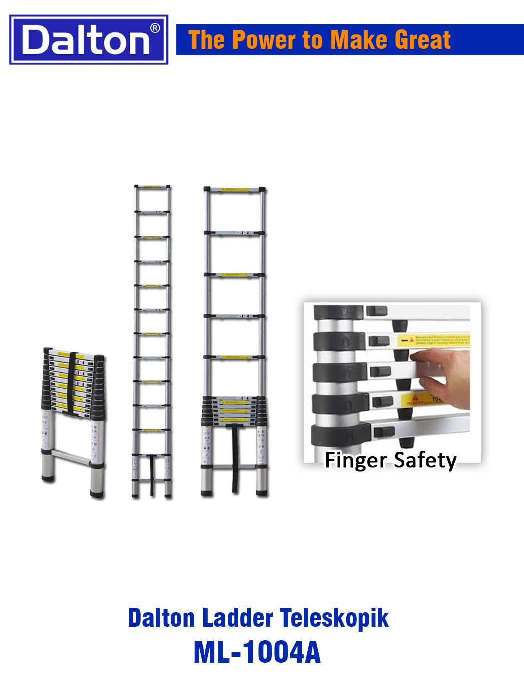 jual tangga alumunium telescopic ladder 3 8 m dalton ml jual tangga alumunium telescopic ladder 3 8 m dalton ml