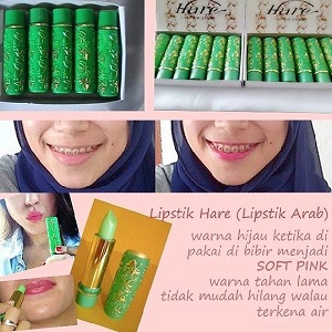 Hare Arab Lipgloss Pelembab & Lipstik Pewarna Natural Alami Nipple