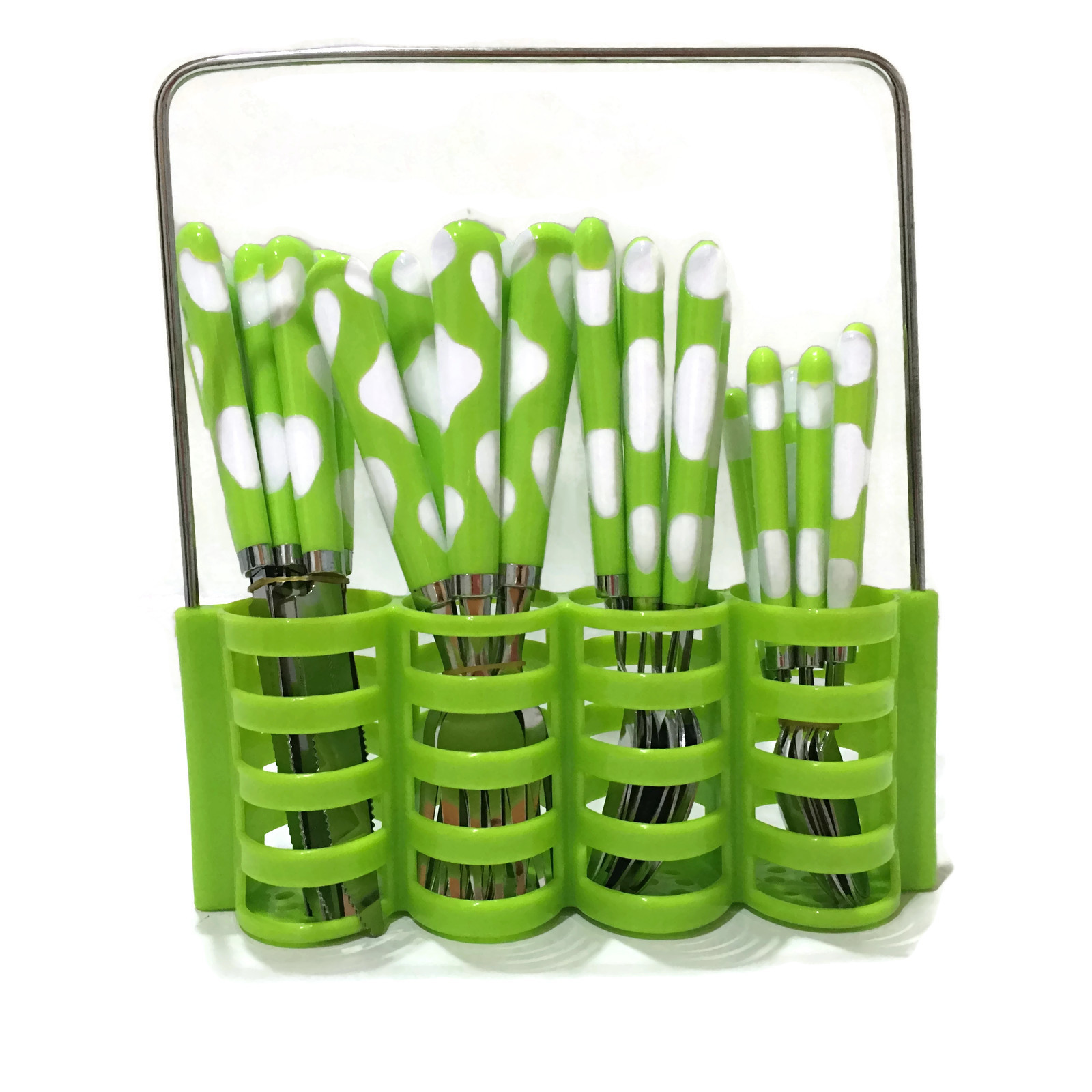 Jual Sendok Set Polkadot 24 Pcs - Stainless Steel - Warna Cerah - Toko Sinyo | Tokopedia