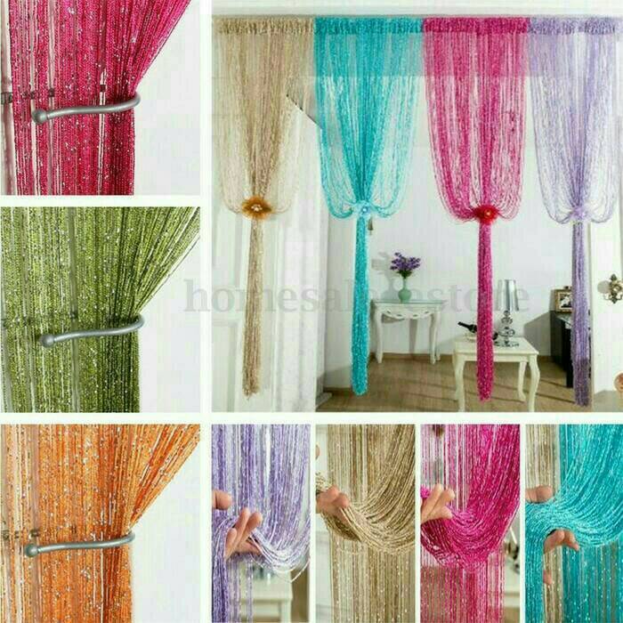 jual tirai benang gliter lusyshoop jual tirai benang gliter lusyshoop