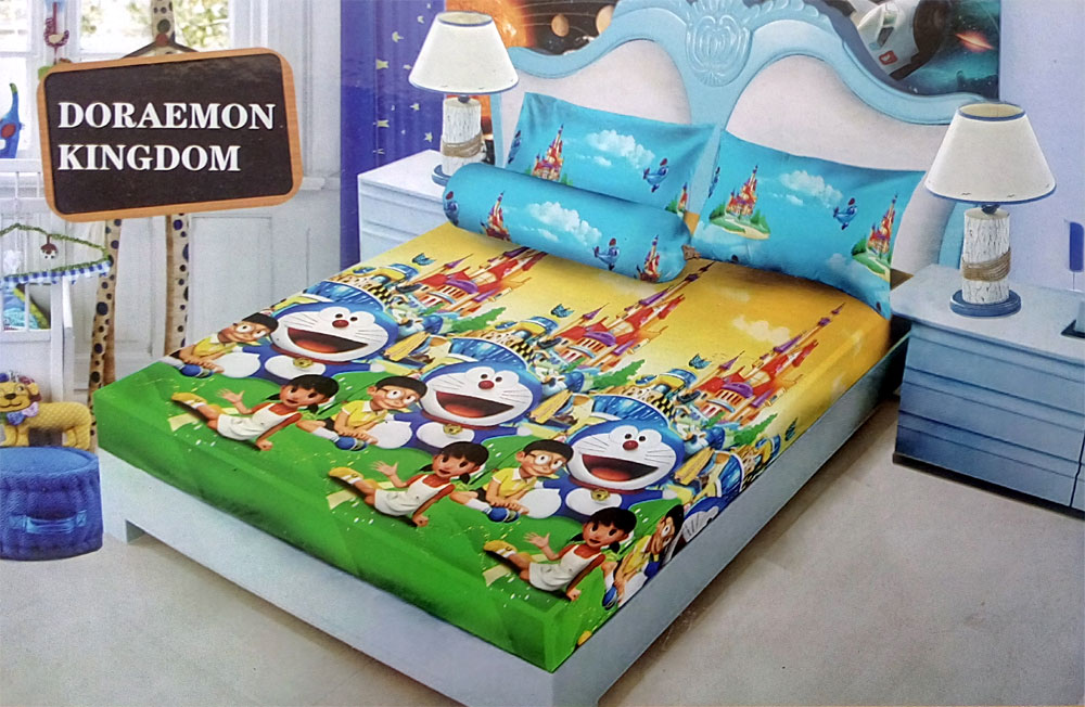 jual bedcover kintakun d luxe uk 180 x 200 motif doraemon jual bedcover kintakun d luxe uk 180 x 200 motif doraemon