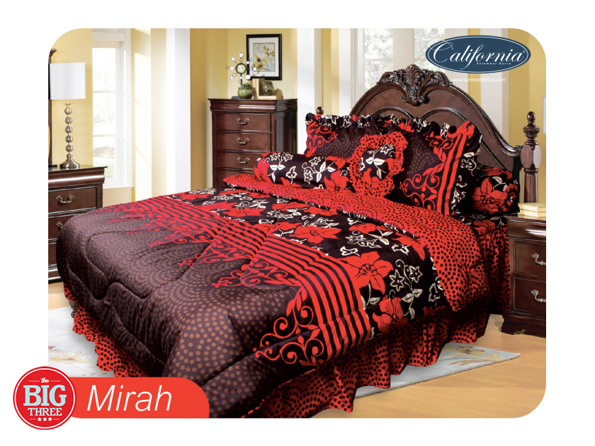 jual set bedcover sprei california 180x200 mirah king jual set bedcover sprei california 180x200 mirah king