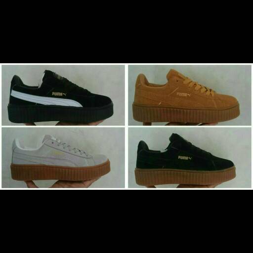 jual sepatu rihanna fenty hitam sol coklat jual sepatu rihanna fenty hitam sol coklat