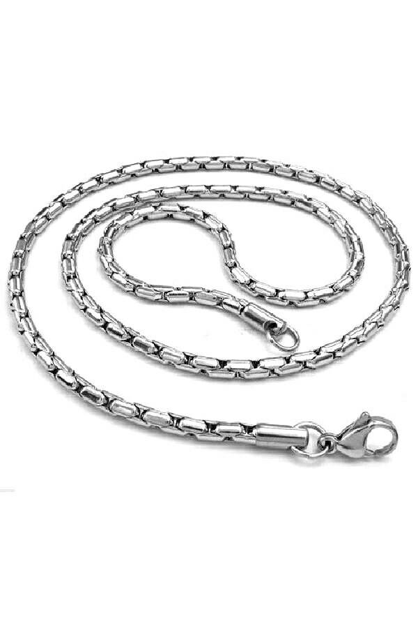 jual kalung rantai infinity silver necklace titanium 316l pria cowok rgb style di jual kalung rantai infinity silver necklace titanium 316l pria cowok rgb style di