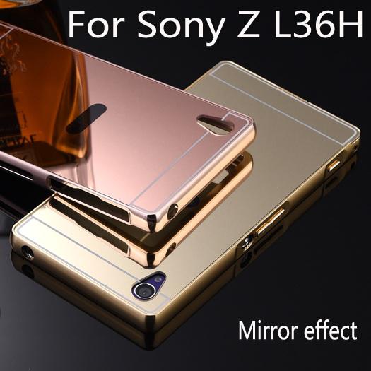 ... Case for SONY XPERIA M4 Aqua Alumunium Bumper With Mirror Backdoor Source Jual