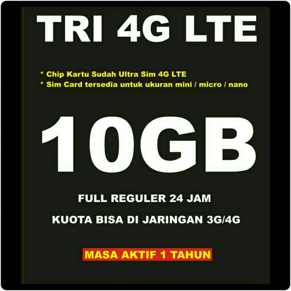 jual kartu perdana tri three 3 aon 10gb 4g lte jual kartu perdana tri three 3 aon 10gb 4g lte