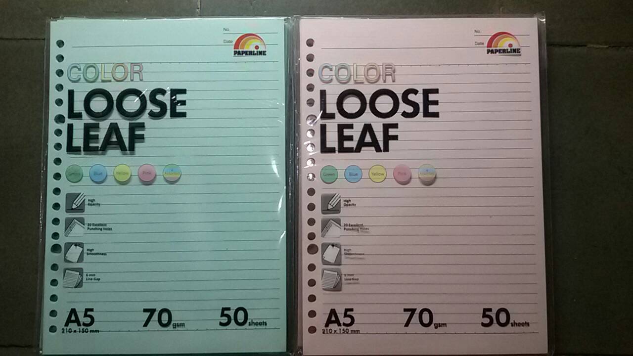 jual isi binder leaf warna warni uk a5 isi 50 lembar jual isi binder leaf warna warni uk a5 isi 50 lembar