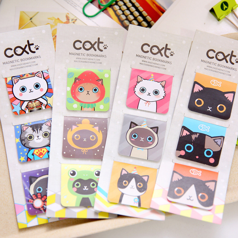 jual cat square magnet bookmark pembatas buku klip jual cat square magnet bookmark pembatas buku klip