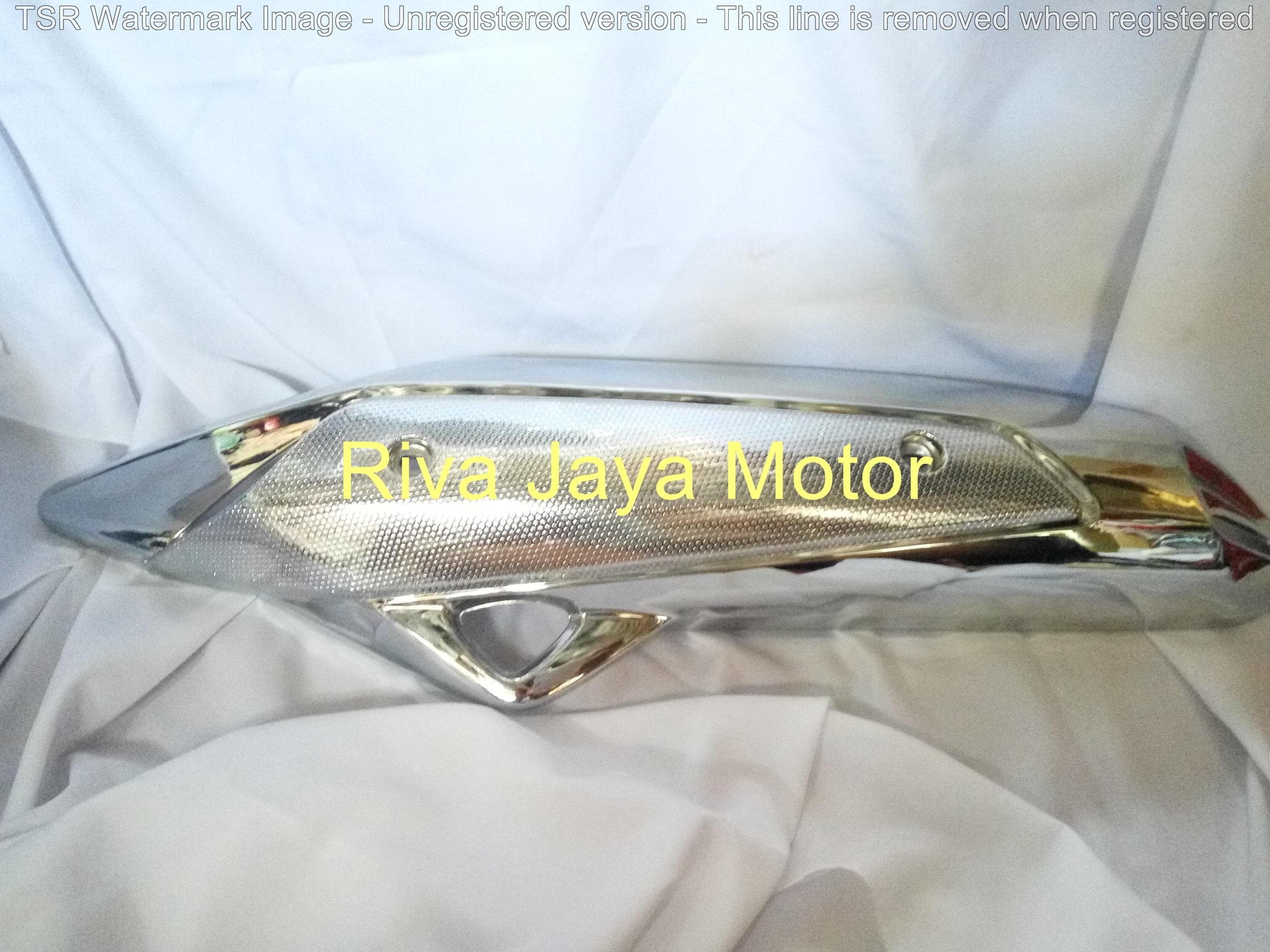 Jual AKSESORIS COVER TUTUP MUFFLER KNALPOT NMAX CHROME Riva Jaya