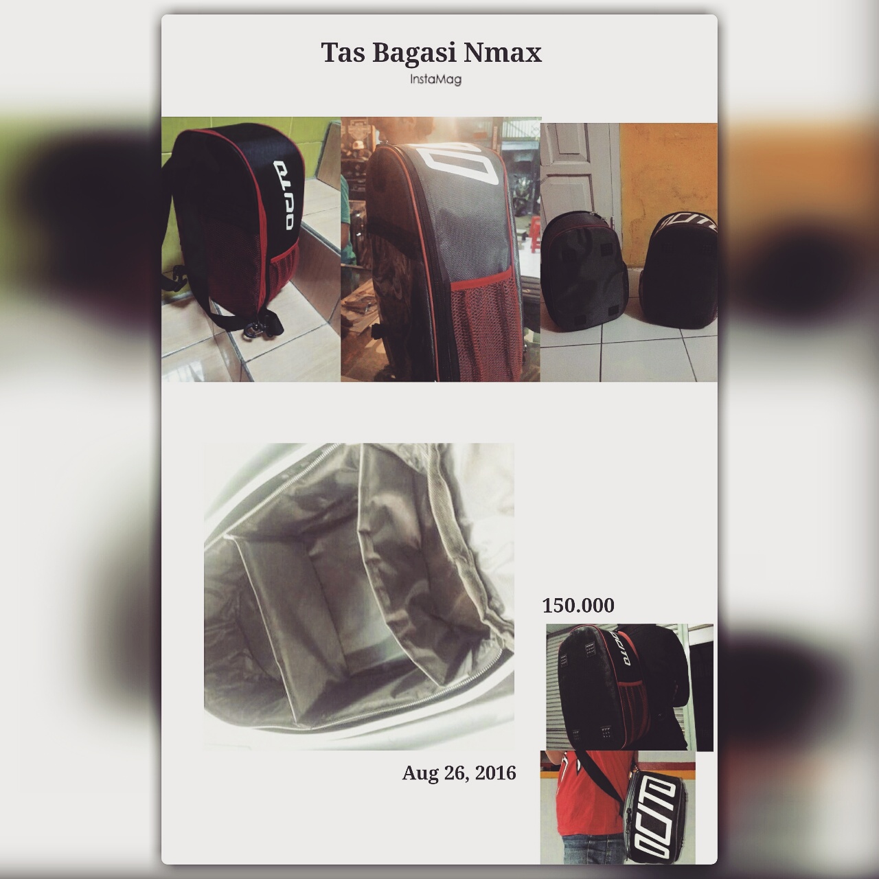 Jual Tas Bagasi Nmax Versi Tas Sling OCITO STORE Tokopedia