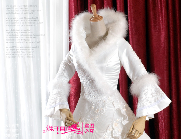 jual wedding dress gaun pengantin lengan panjang kerah bulu korea 2015 arlandstore jual wedding dress gaun pengantin lengan panjang kerah bulu korea 2015 arlandstore
