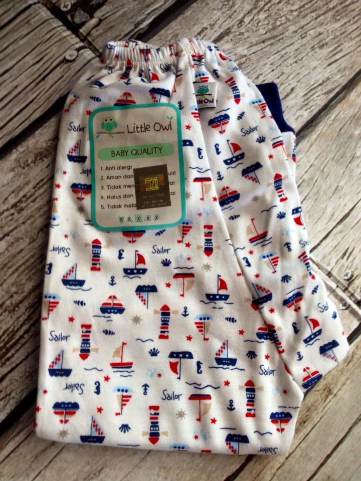 jual celana panjang bayi merk owl size 3 6m motif sailor neylas corner jual celana panjang bayi merk owl size 3 6m motif sailor neylas corner