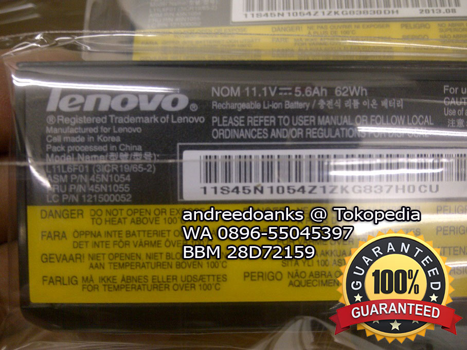 jual baterai batre ori lenovo b480 b490 e430 g400 g405 jual baterai batre ori lenovo b480 b490 e430 g400 g405